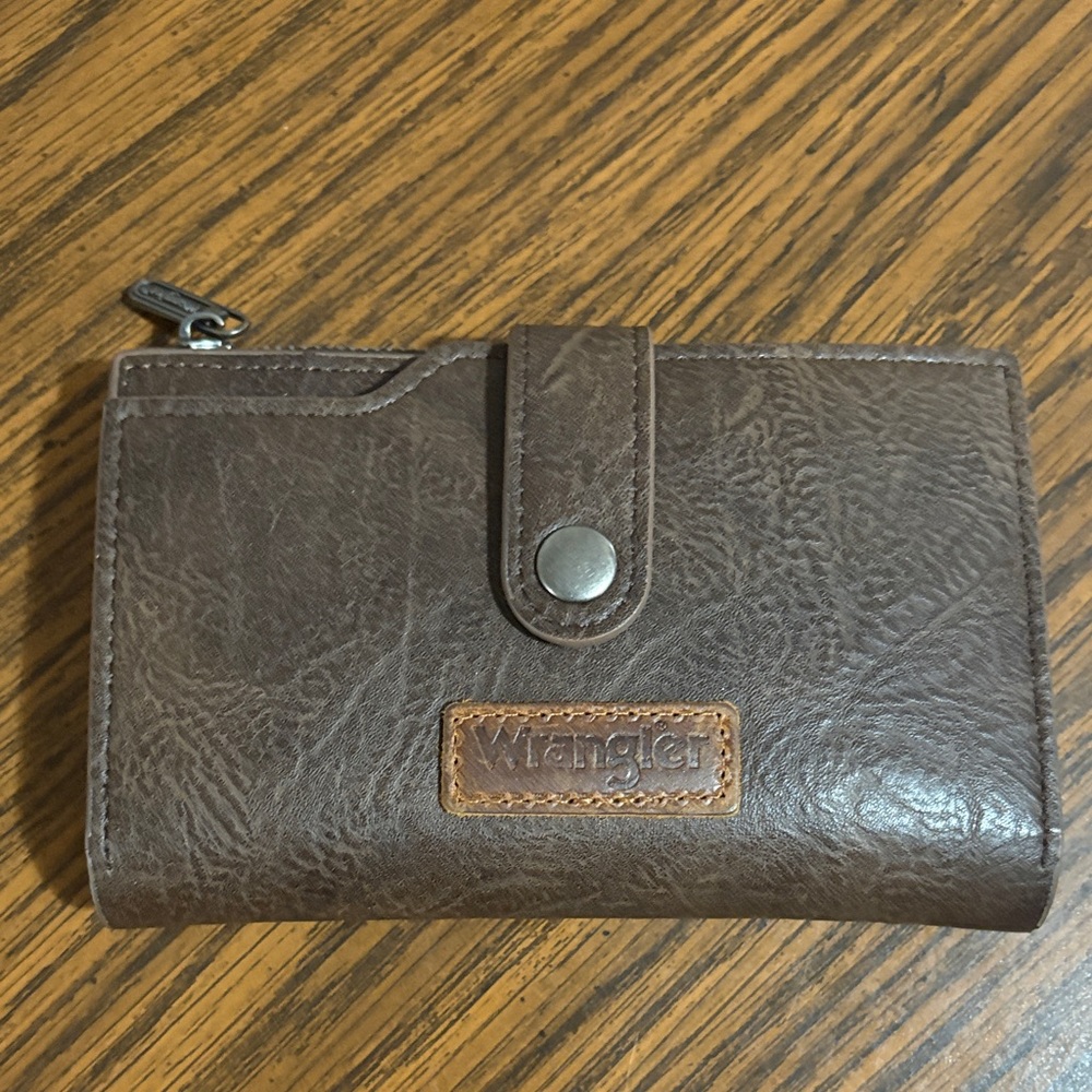 Wrangler Dark Brown Leather Wallet